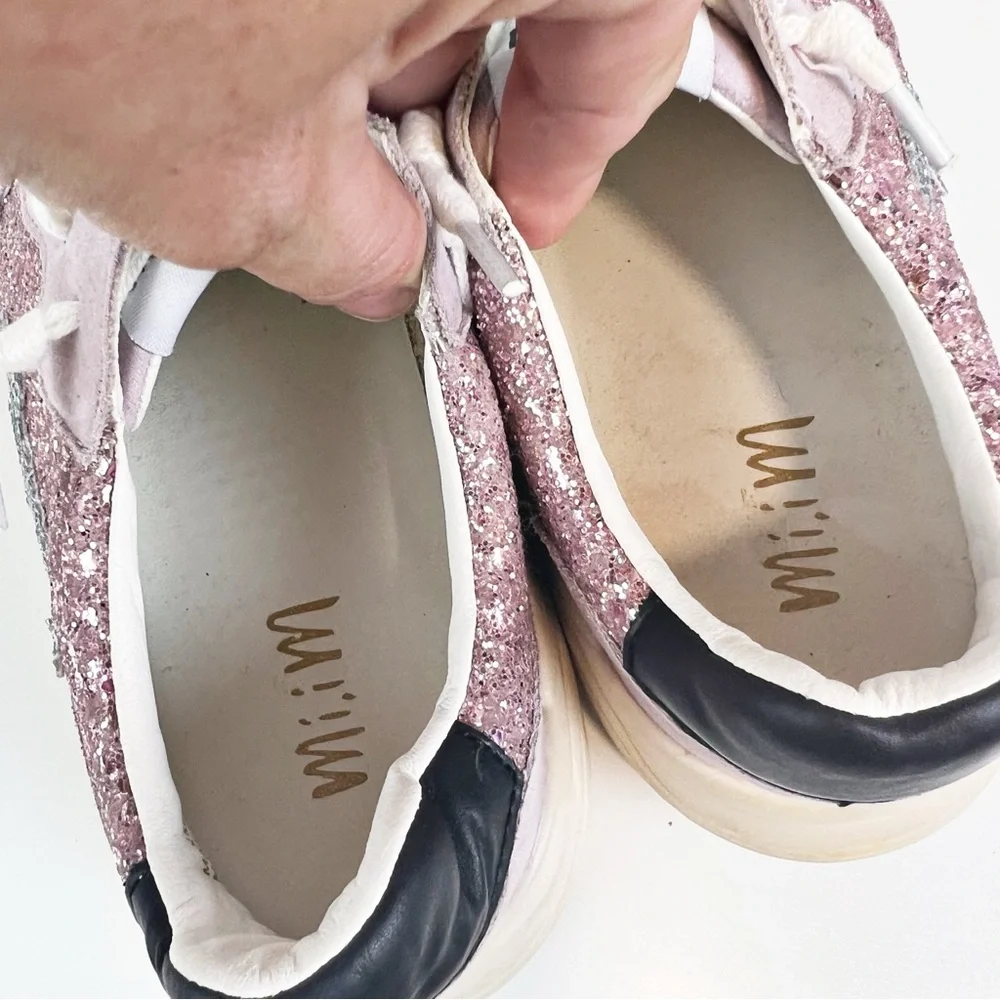 Mi.iM Fashion Shoe Rowan Purple Glitter Star Chunky Sneaker Womens Size … - Picture 8 of 9